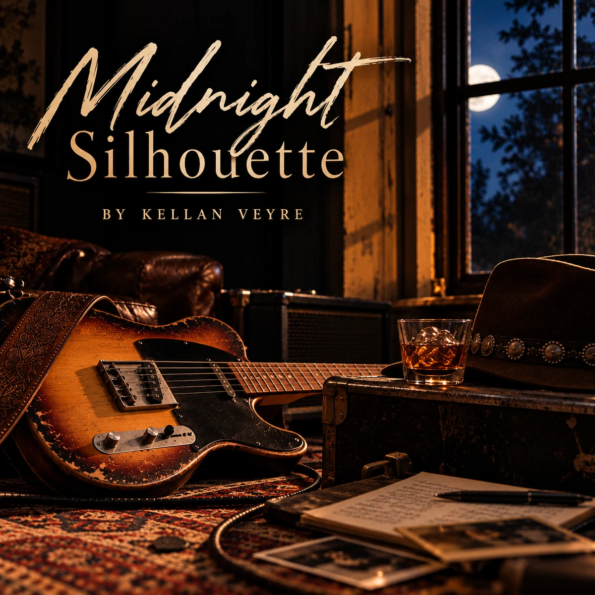 Midnight Silhouette single cover by Kellan Veyre